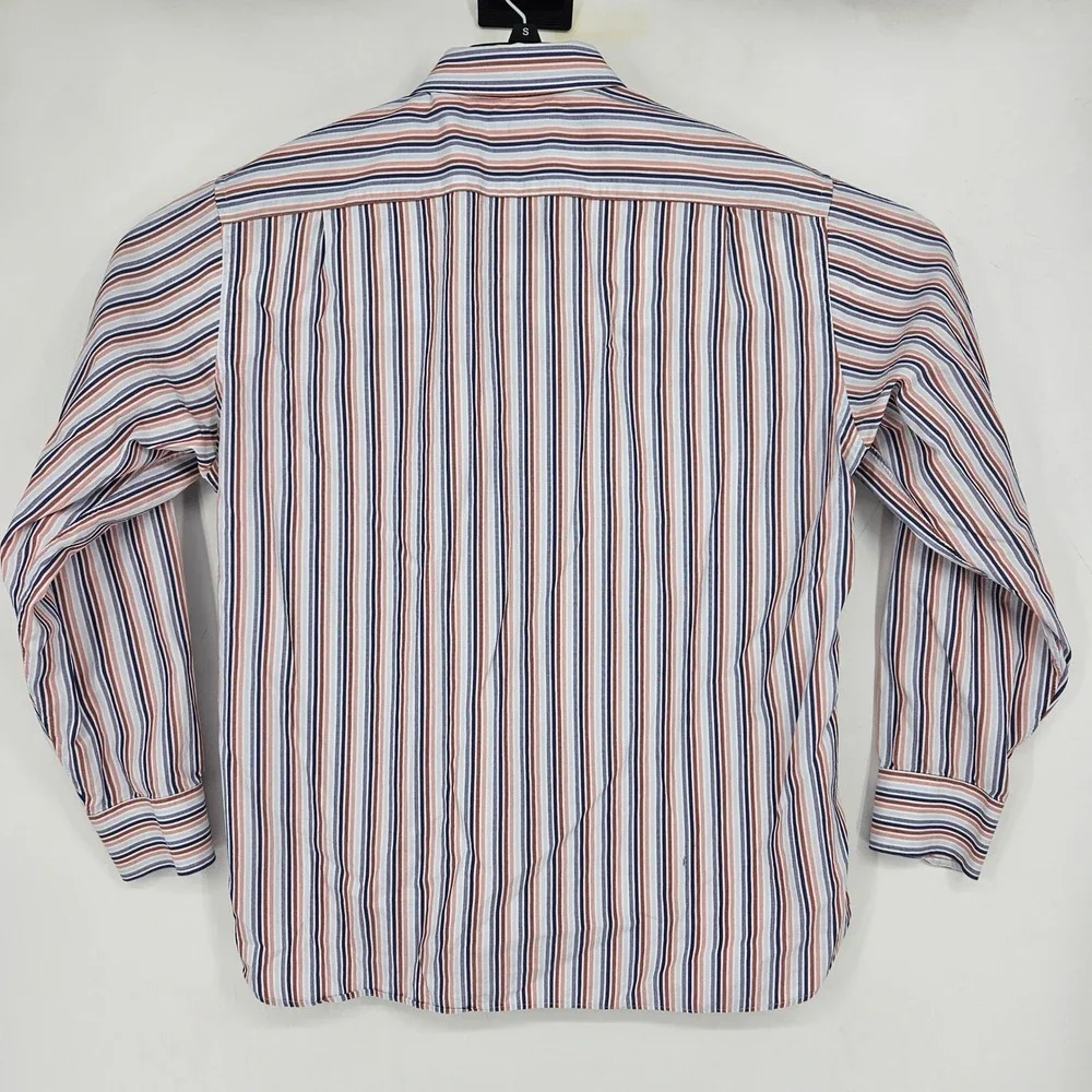 J‎ Crew Shirt Mens Large 16 16.5 Striped Button Up Casual Long Sleeve FLAWS